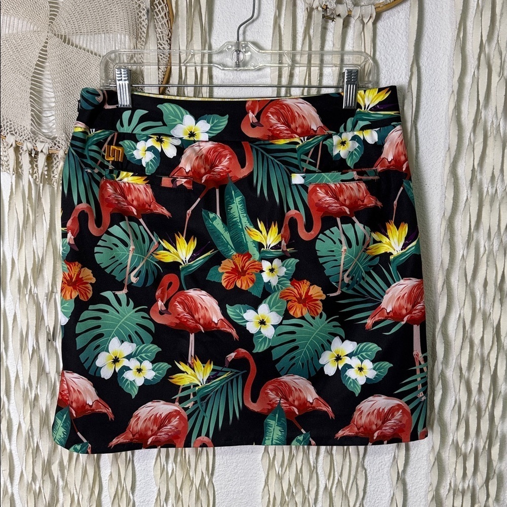 Loudmouth Golf Ladies Flamingo Bay Skort Size US8 - Picture 10 of 12